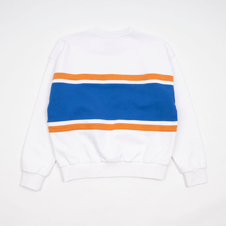 Edmonton Oilers Unisex Sports Club Atelier by Lauren McDavid White Apex Crewneck Sweatshirt