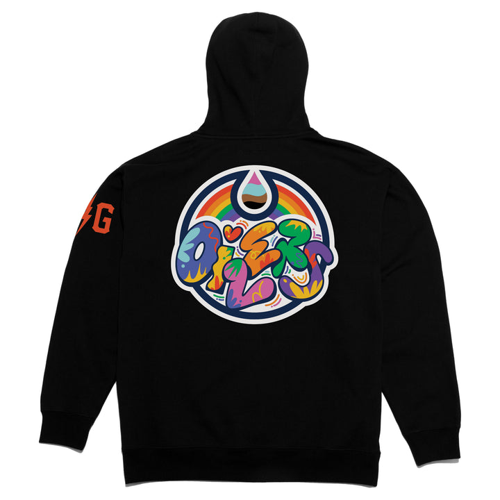 Edmonton Oilers Violent Gentlemen 2025 Pride Black Hoodie