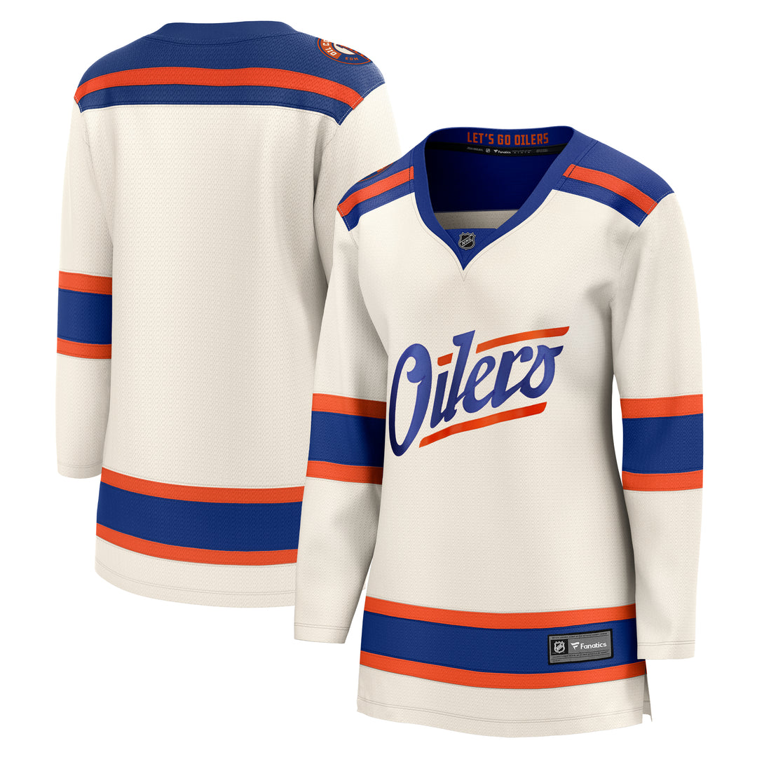 Edmonton Oilers Women's Fanatics Breakaway Cream Alternate Jersey