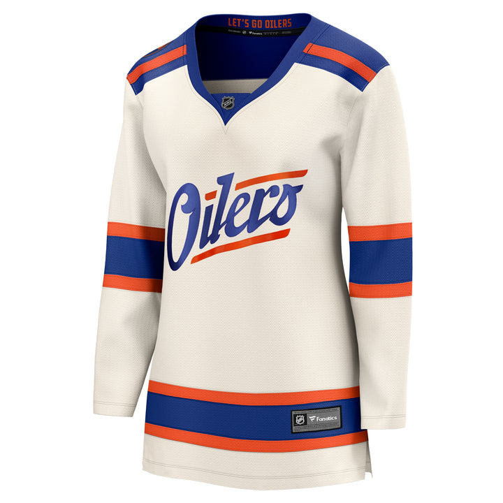 Edmonton Oilers Women's Fanatics Breakaway Cream Alternate Jersey