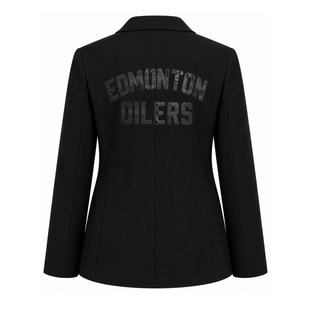 Edmonton Oilers Women's Line Change Black Tonal Blazer