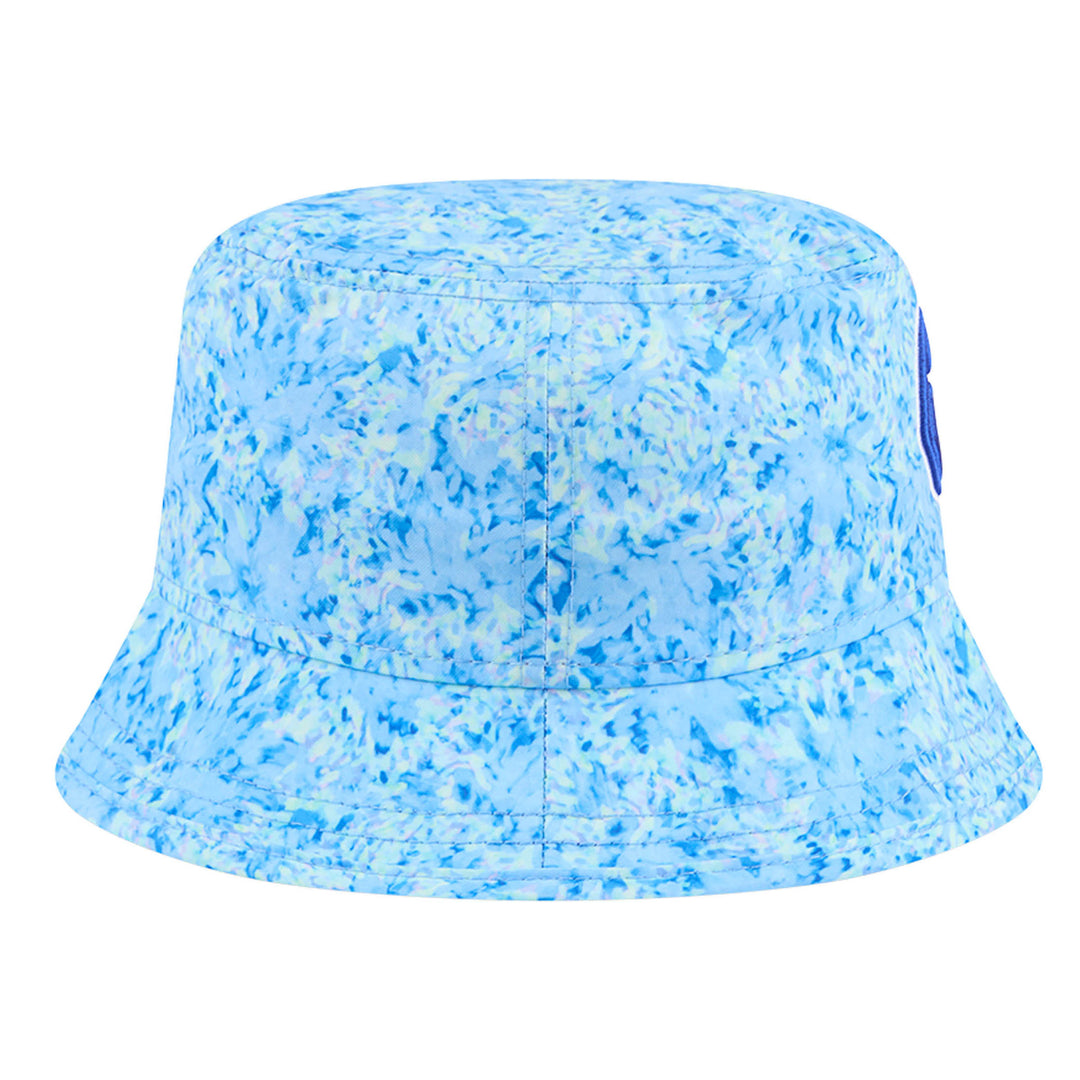 Edmonton Oilers Women's New Era Blue Watercolor Bucket Hat