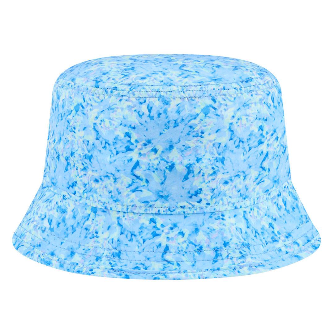 Edmonton Oilers Women's New Era Blue Watercolor Bucket Hat