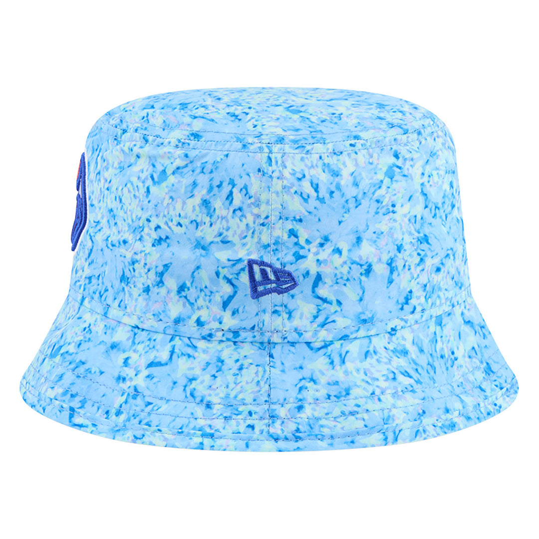 Edmonton Oilers Women's New Era Blue Watercolor Bucket Hat