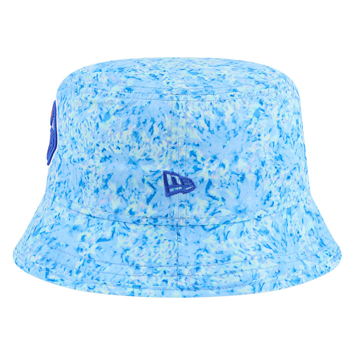 Edmonton Oilers Women's New Era Blue Watercolor Bucket Hat