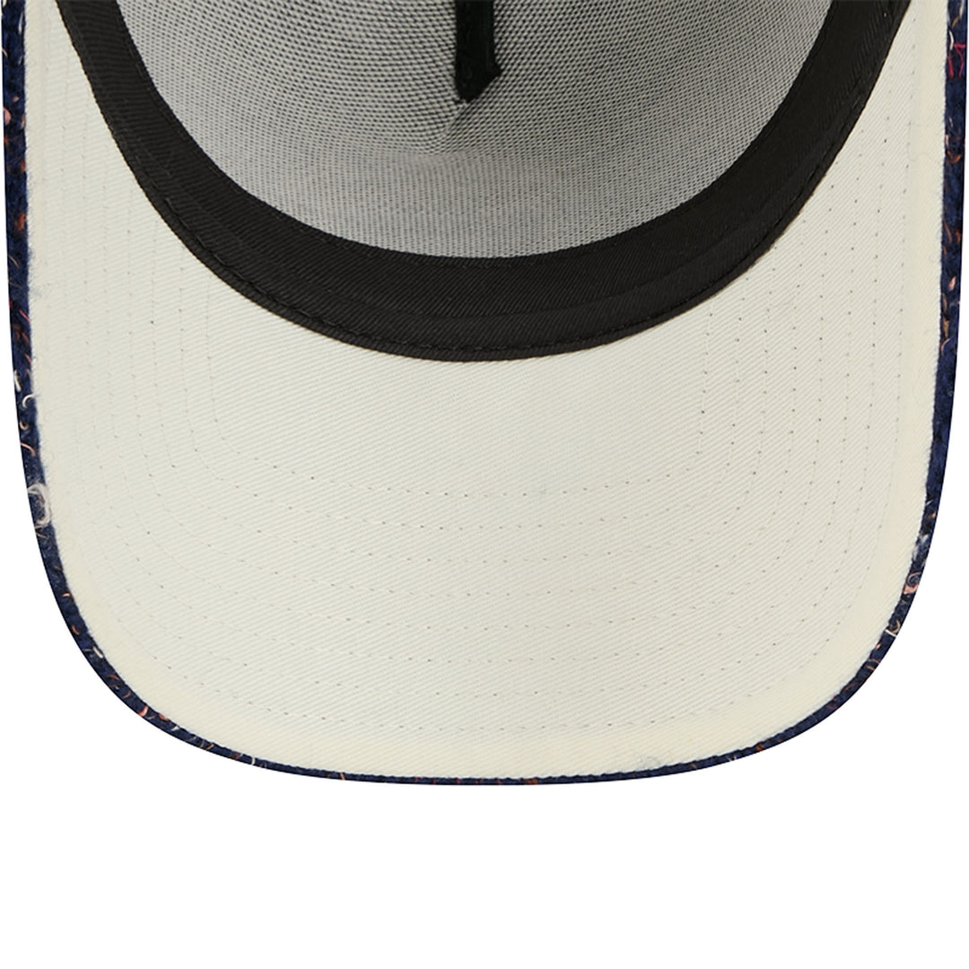 Edmonton Oilers Women's New Era Navy Knit 9FORTY Mesh Trucker Snapback Hat