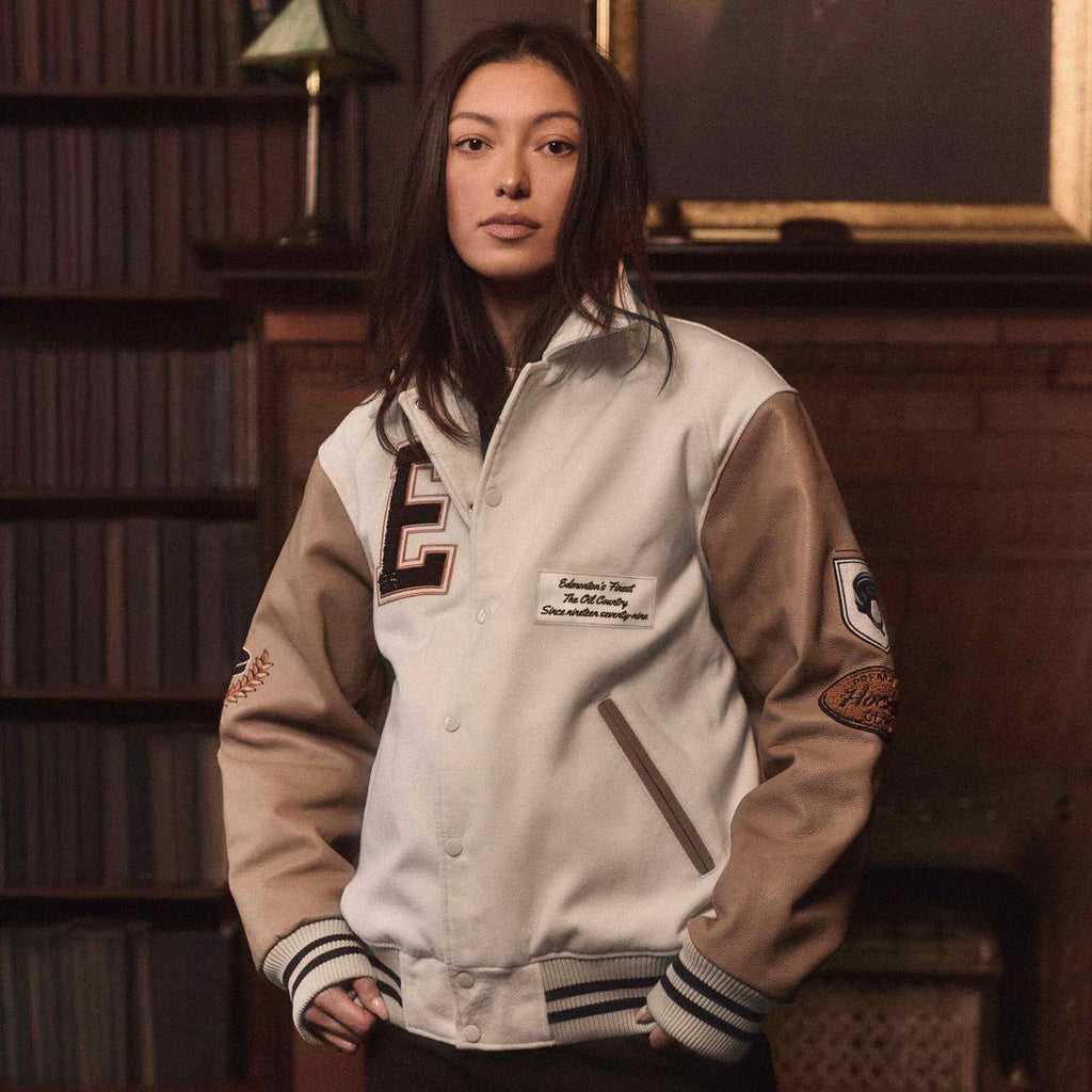 Edmonton Oilers Unisex Sports Club Atelier by Lauren McDavid Beige
