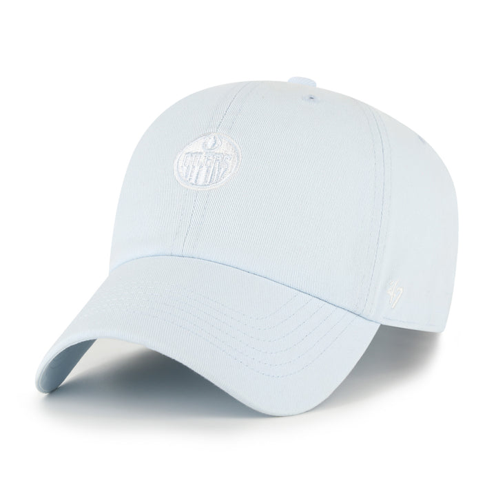 Edmonton Oilers Women's '47 Blue Gelato Micro Logo Clean Up Adjustable Hat