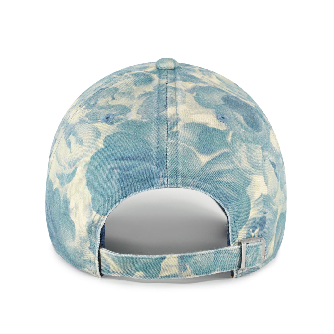 Edmonton Oilers Women's '47 Blue & Cream Gardenia Micro Logo Clean Up Adjustable Hat