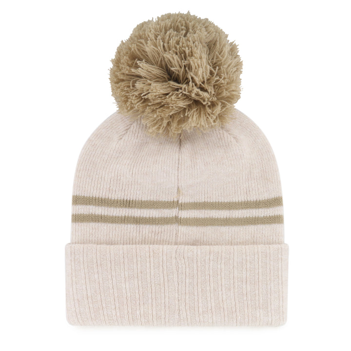 Edmonton Oilers Women's '47 Cream Latte Cuffed Knit Toque w/Pom