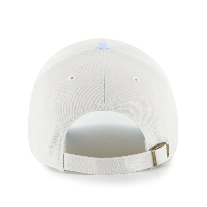Edmonton Oilers Women's '47 Cream & Blue Gelato Script TT Clean Up Adjustable Hat