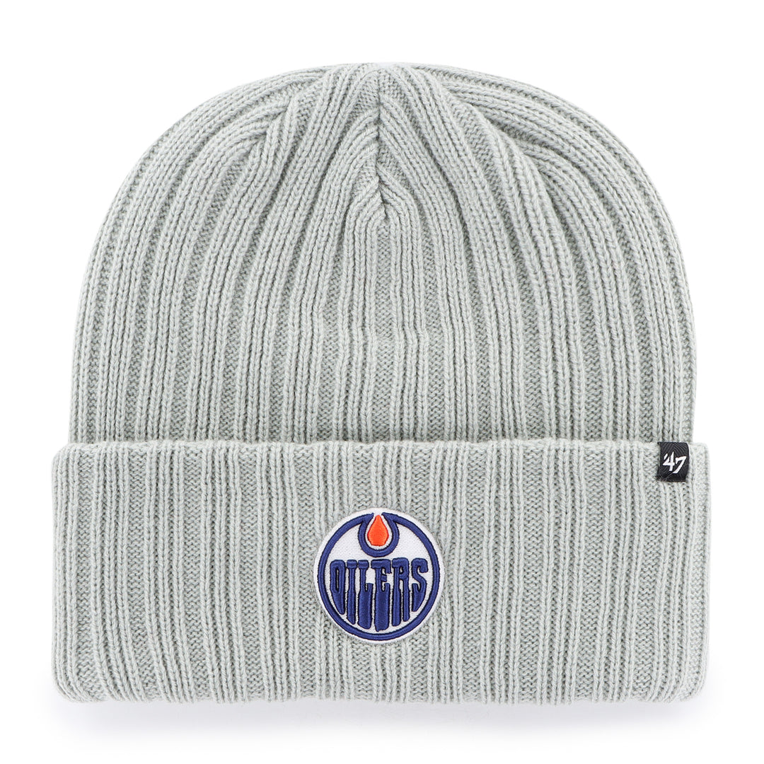 Edmonton Oilers Women's '47 Grey Ribbed Haymaker Cuffed Knit Toque