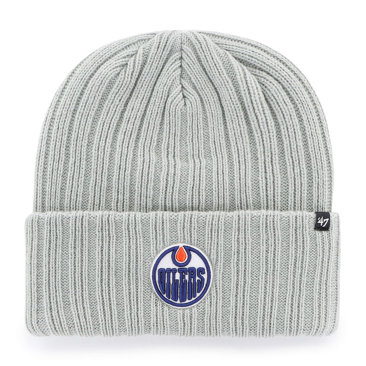 Edmonton Oilers Women's '47 Grey Ribbed Haymaker Cuffed Knit Toque