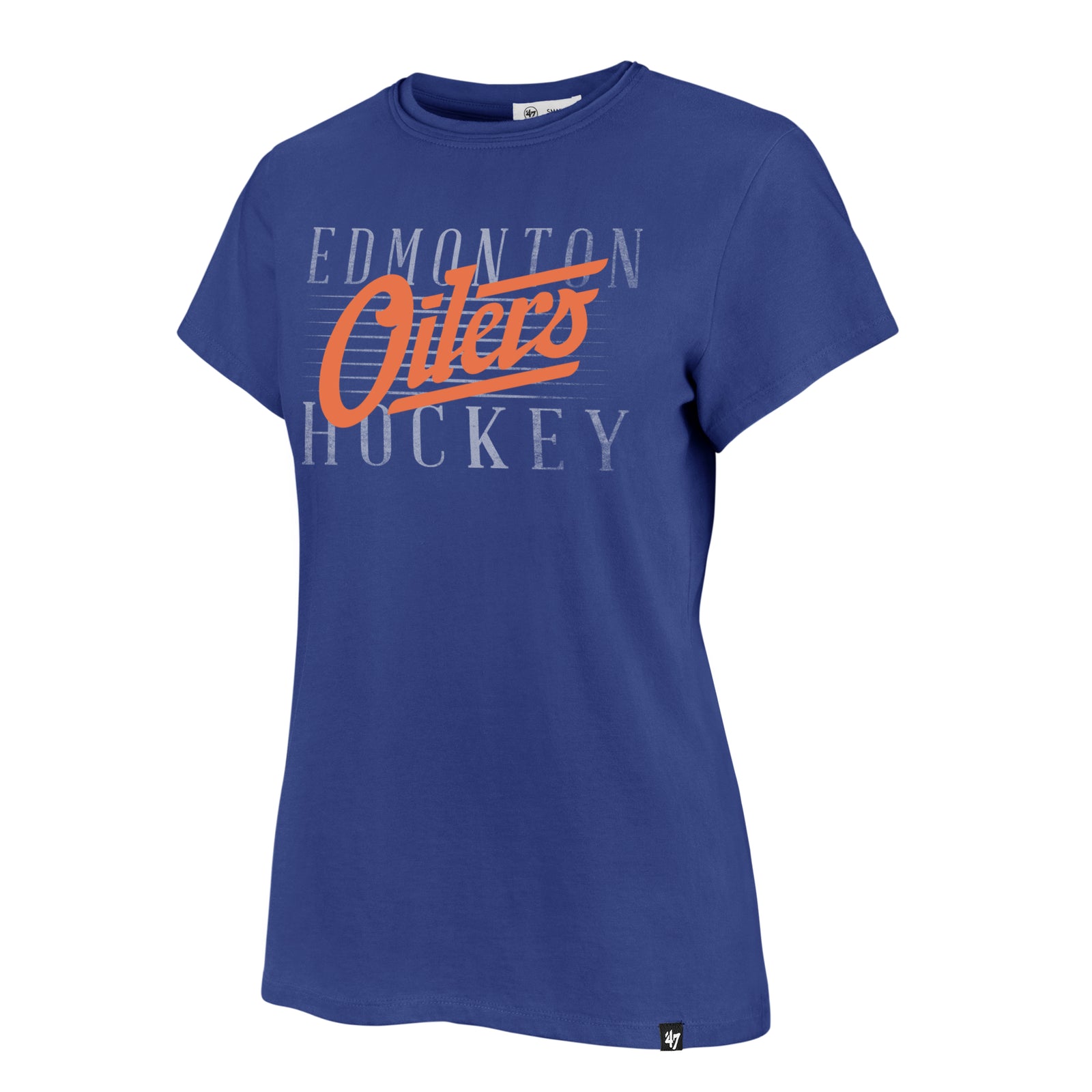 Edmonton Oilers Women's '47 Maze Frankie Blue T-Shirt