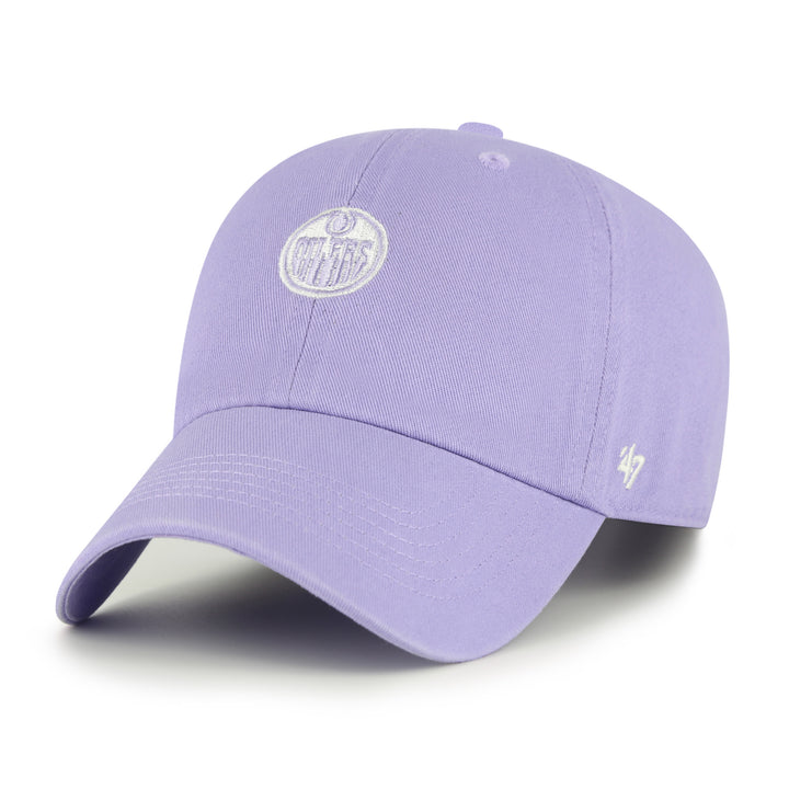 Edmonton Oilers Women's '47 Purple Gelato Micro Logo Clean Up Adjustable Hat