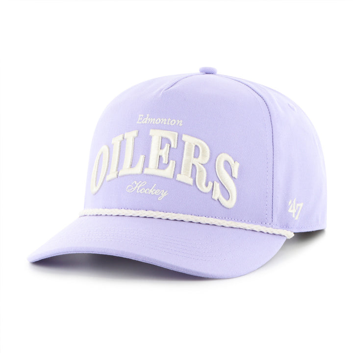 Edmonton Oilers Women's '47 Purple Gelato Rope Hitch Snapback Hat