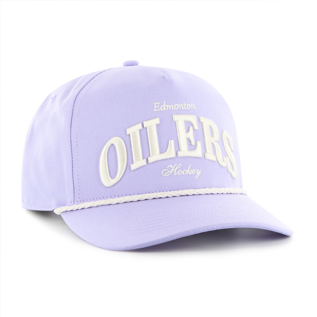 Edmonton Oilers Women's '47 Purple Gelato Rope Hitch Snapback Hat