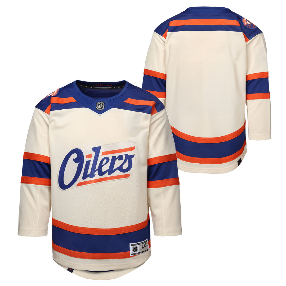 Edmonton Oilers Toddler Cream Alternate Blank Jersey