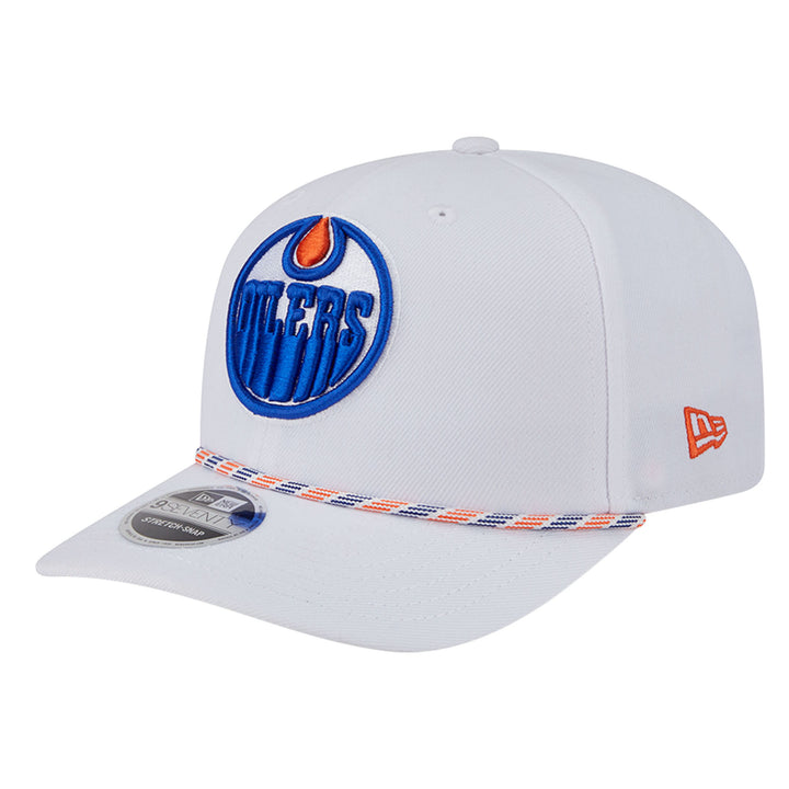 Edmonton Oilers Toddler New Era White Rope 9SEVENTY Stretch Snapback Hat