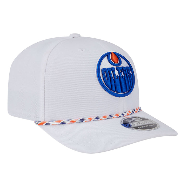 Edmonton Oilers Toddler New Era White Rope 9SEVENTY Stretch Snapback Hat