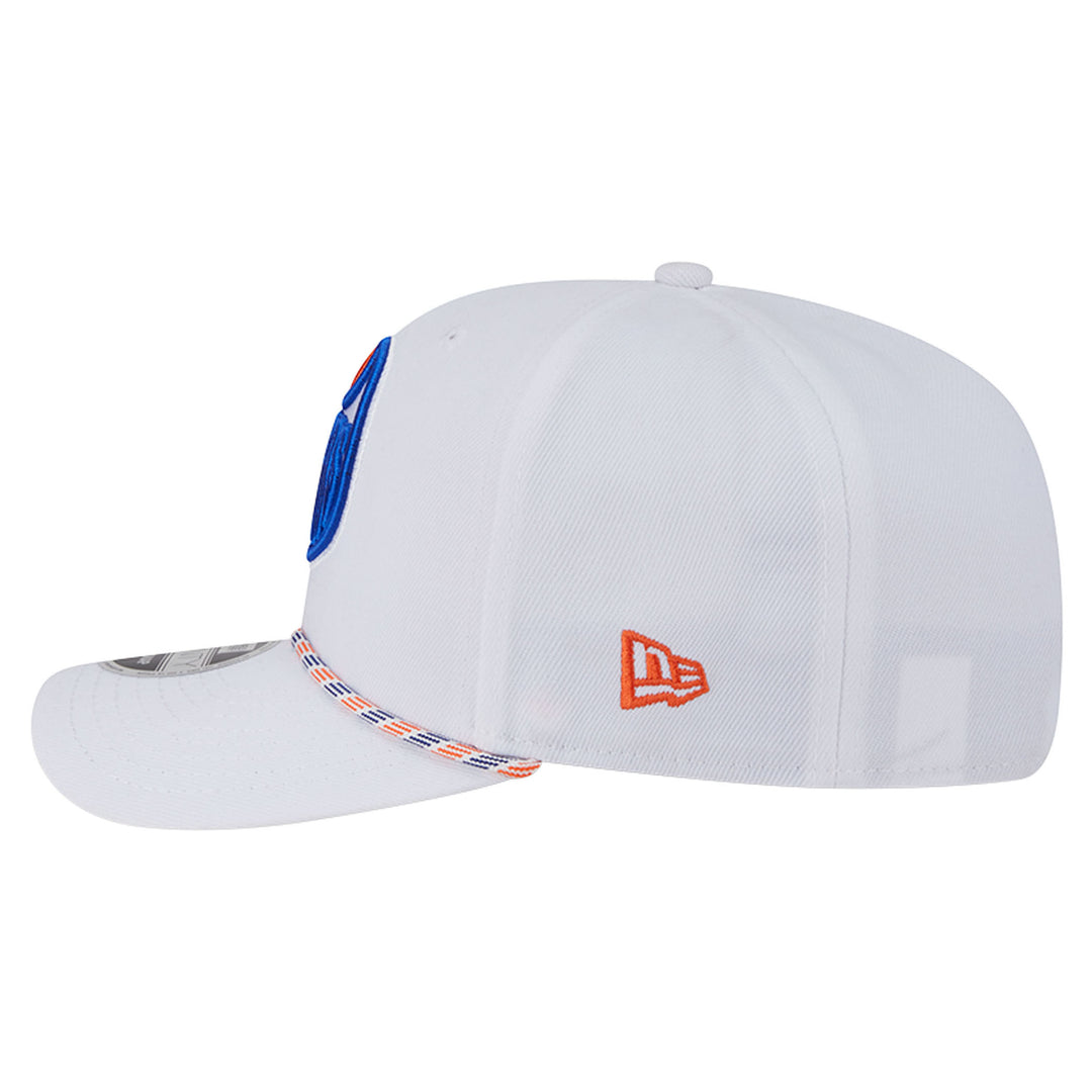 Edmonton Oilers Child New Era White Rope 9SEVENTY Stretch Snapback Hat