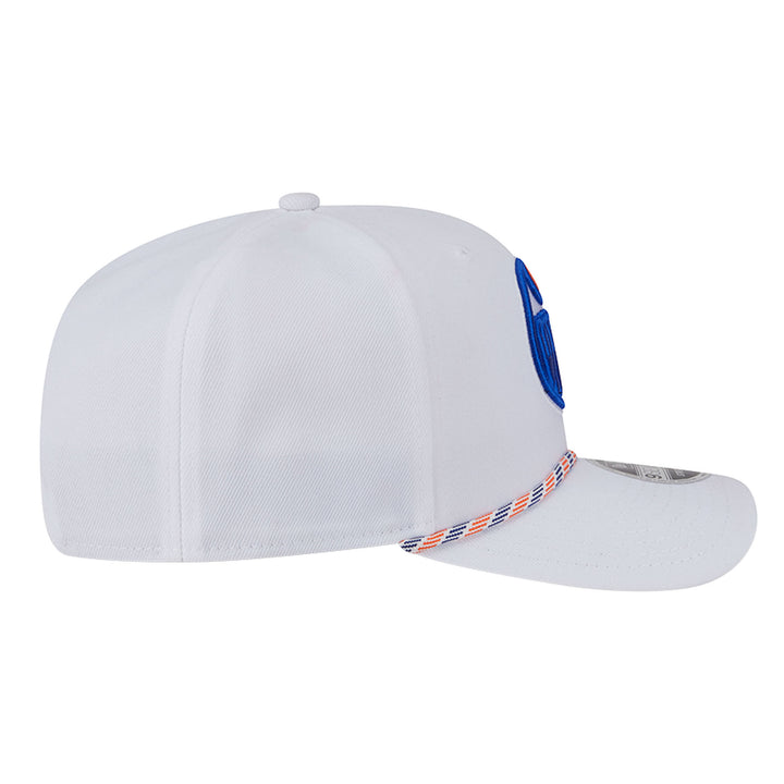 Edmonton Oilers Youth New Era White Rope 9SEVENTY Stretch Snapback Hat