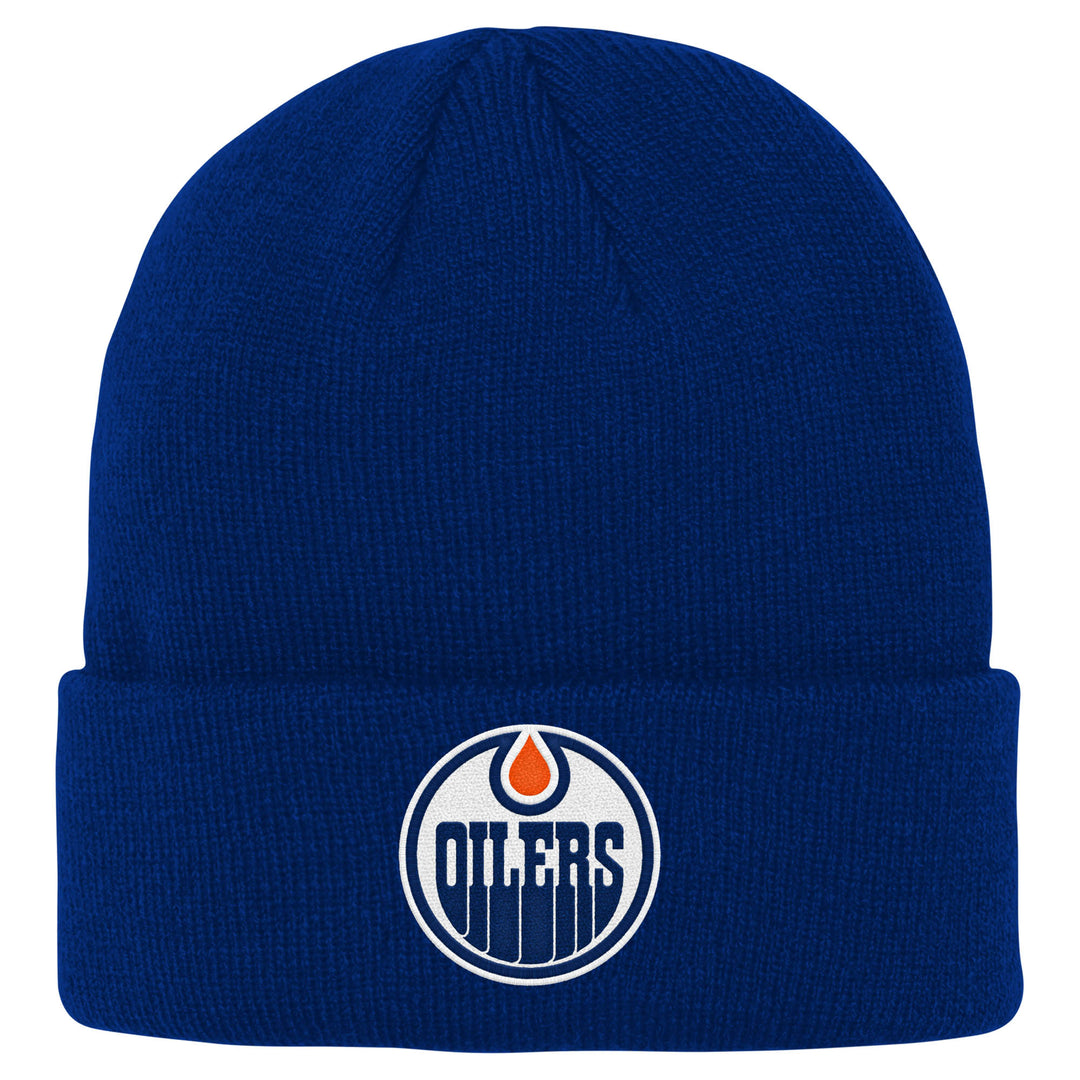 Edmonton Oilers Youth Outerstuff Blue Knit Toque