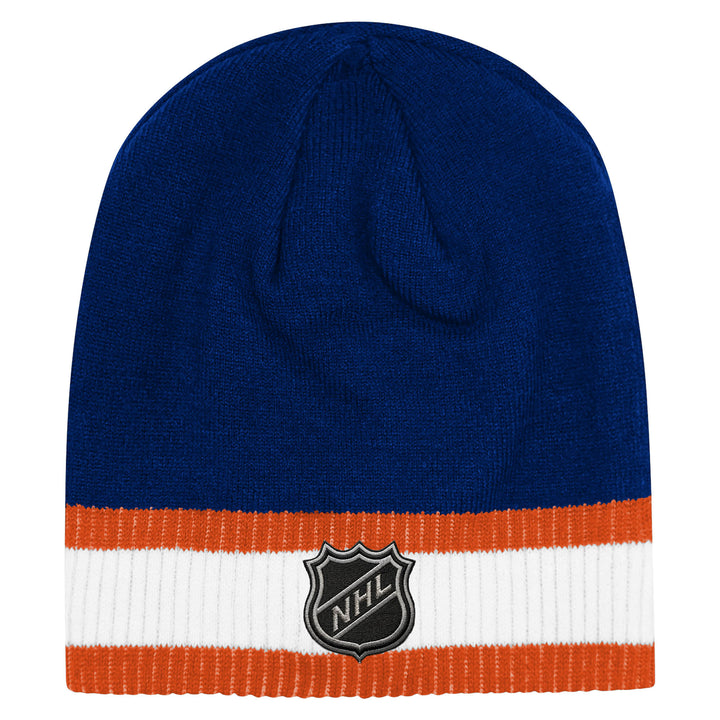 Edmonton Oilers Youth Outerstuff Blue & Orange Home Logo Toque