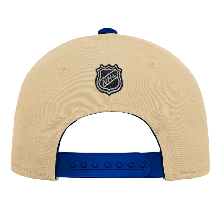 Edmonton Oilers Youth Outerstuff Precurved Alternate Logo Cream Snapback Hat