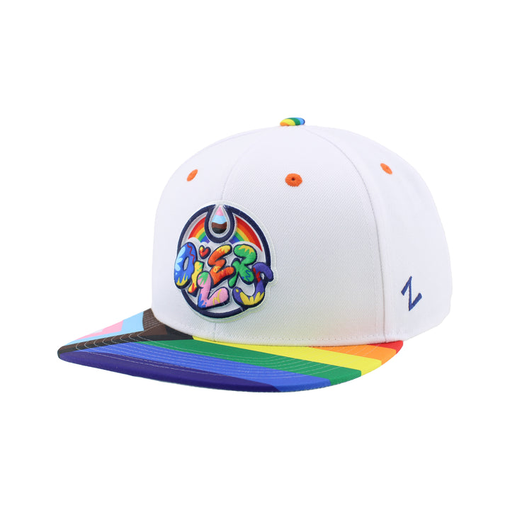 Edmonton Oilers Zephyr Pride Snapback Hat