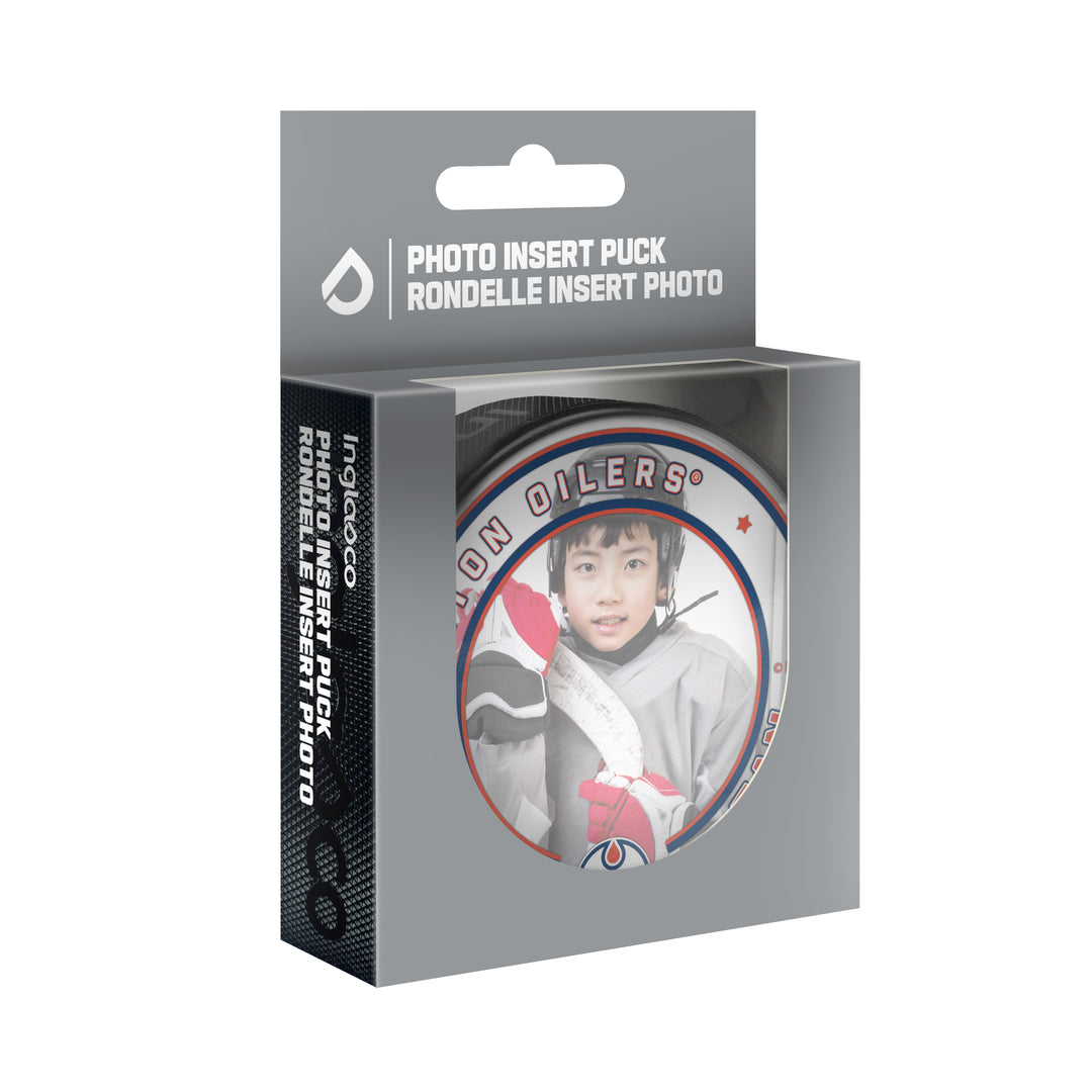 Edmonton Oilers #1 Fan Acrylic Puck - W/Photo Insert