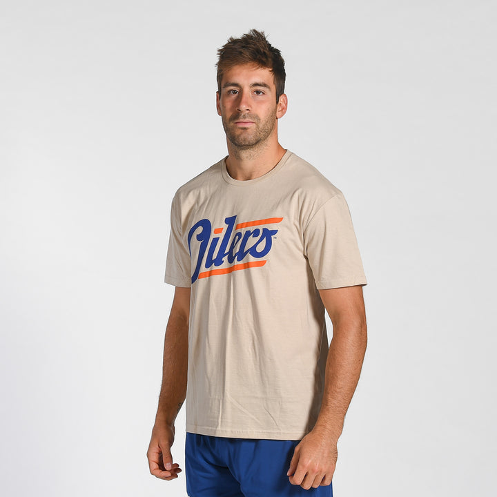 Edmonton Oilers '47 Alternate Logo Fan Cream T-Shirt