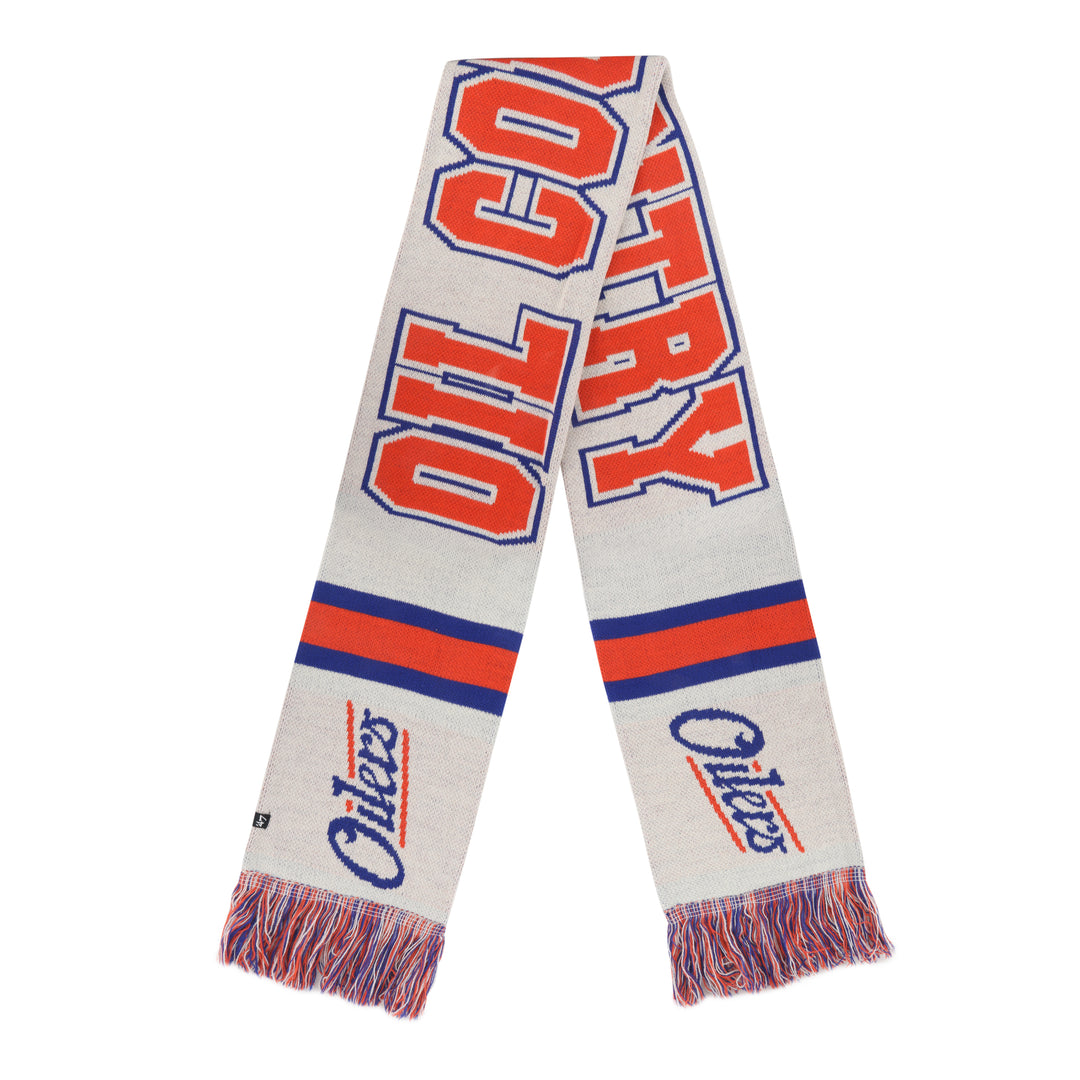 Edmonton Oilers '47 Alternate Script Breakaway Cream Scarf