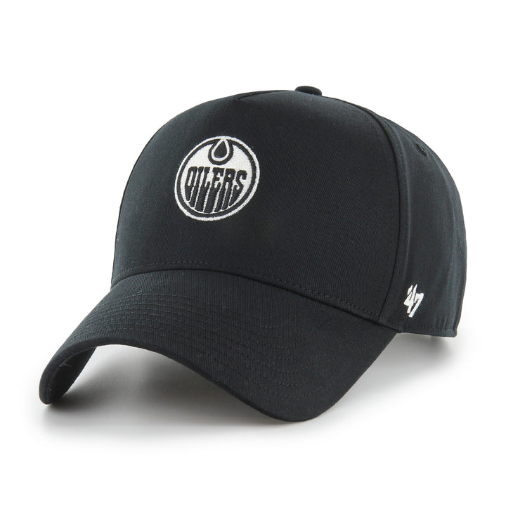 Edmonton Oilers '47 Black Foundational Offside DT Adjustable Hat