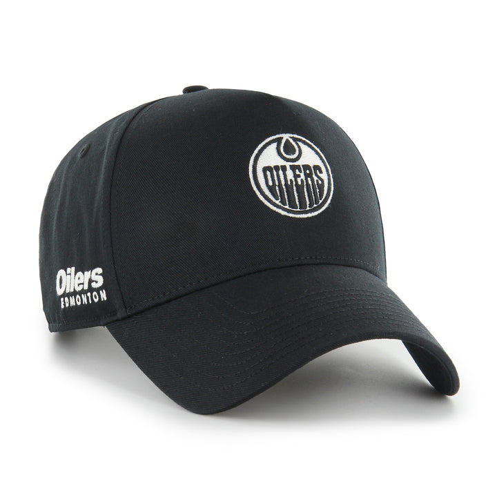 Edmonton Oilers '47 Black Foundational Offside DT Adjustable Hat