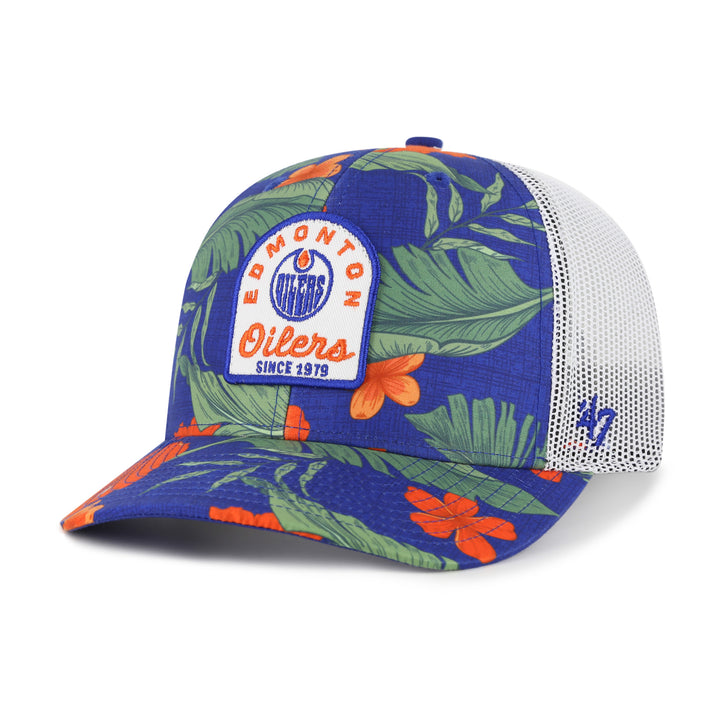 Edmonton Oilers '47 Blue Beach Side Mesh Trucker Snapback Hat
