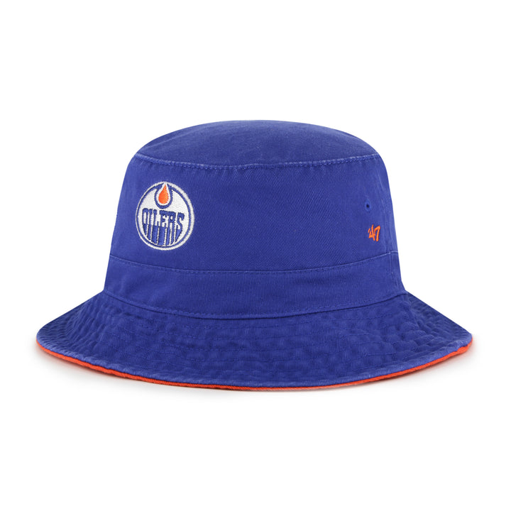 Edmonton Oilers '47 Blue Home Logo Bucket Hat