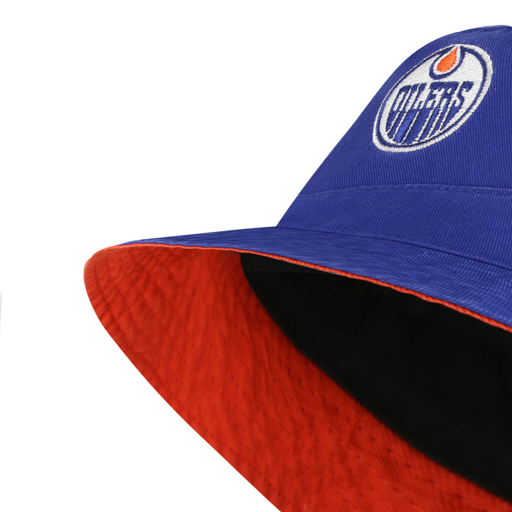 Edmonton Oilers '47 Blue Home Logo Bucket Hat
