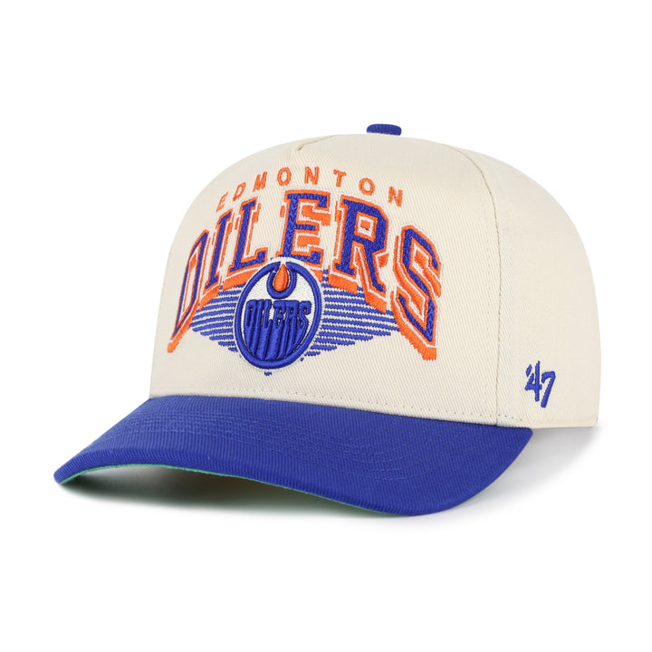 Edmonton Oilers '47 Cream & Blue Pomona Hitch Snapback Hat