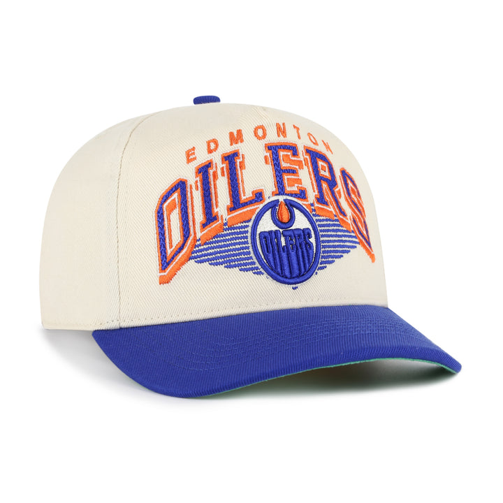 Edmonton Oilers '47 Cream & Blue Pomona Hitch Snapback Hat