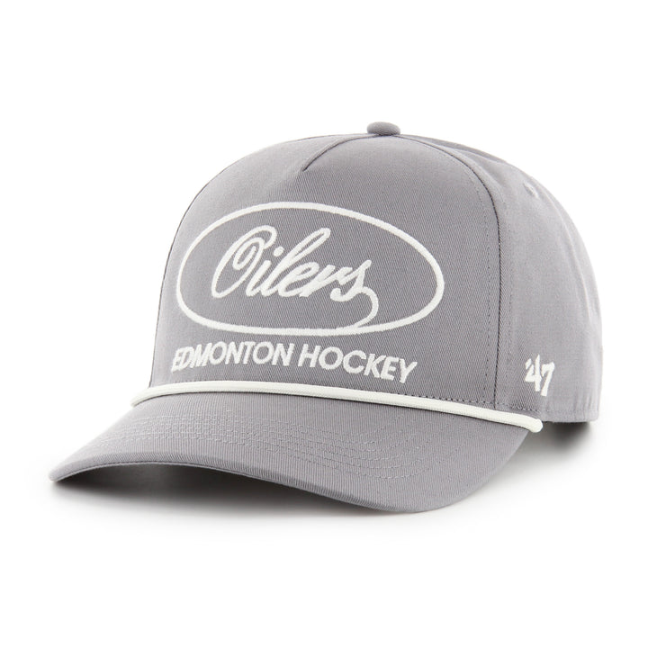 Edmonton Oilers '47 Grey Foundational Hitch RF Snapback Hat