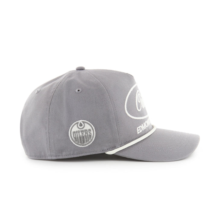 Edmonton Oilers '47 Grey Foundational Hitch RF Snapback Hat