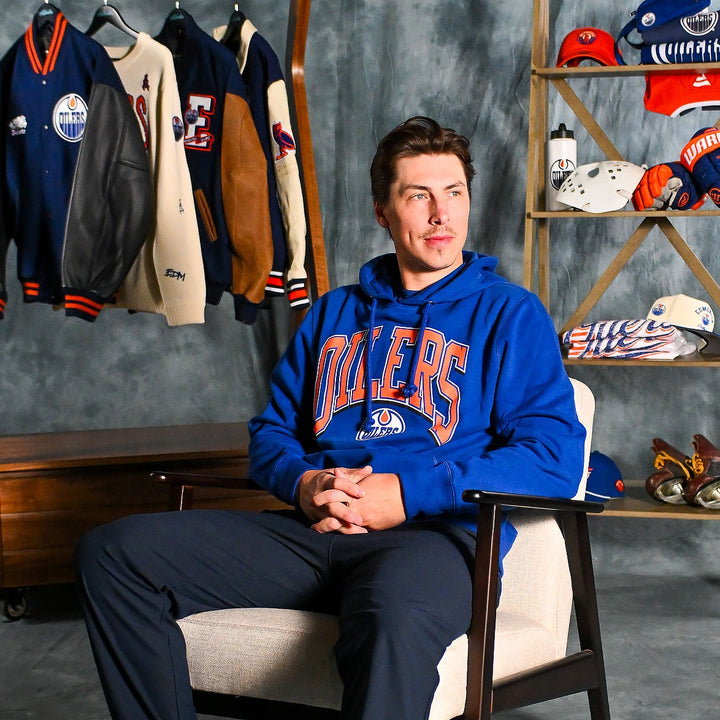 Edmonton Oilers '47 Imprint Walk Tall Blue Hoodie