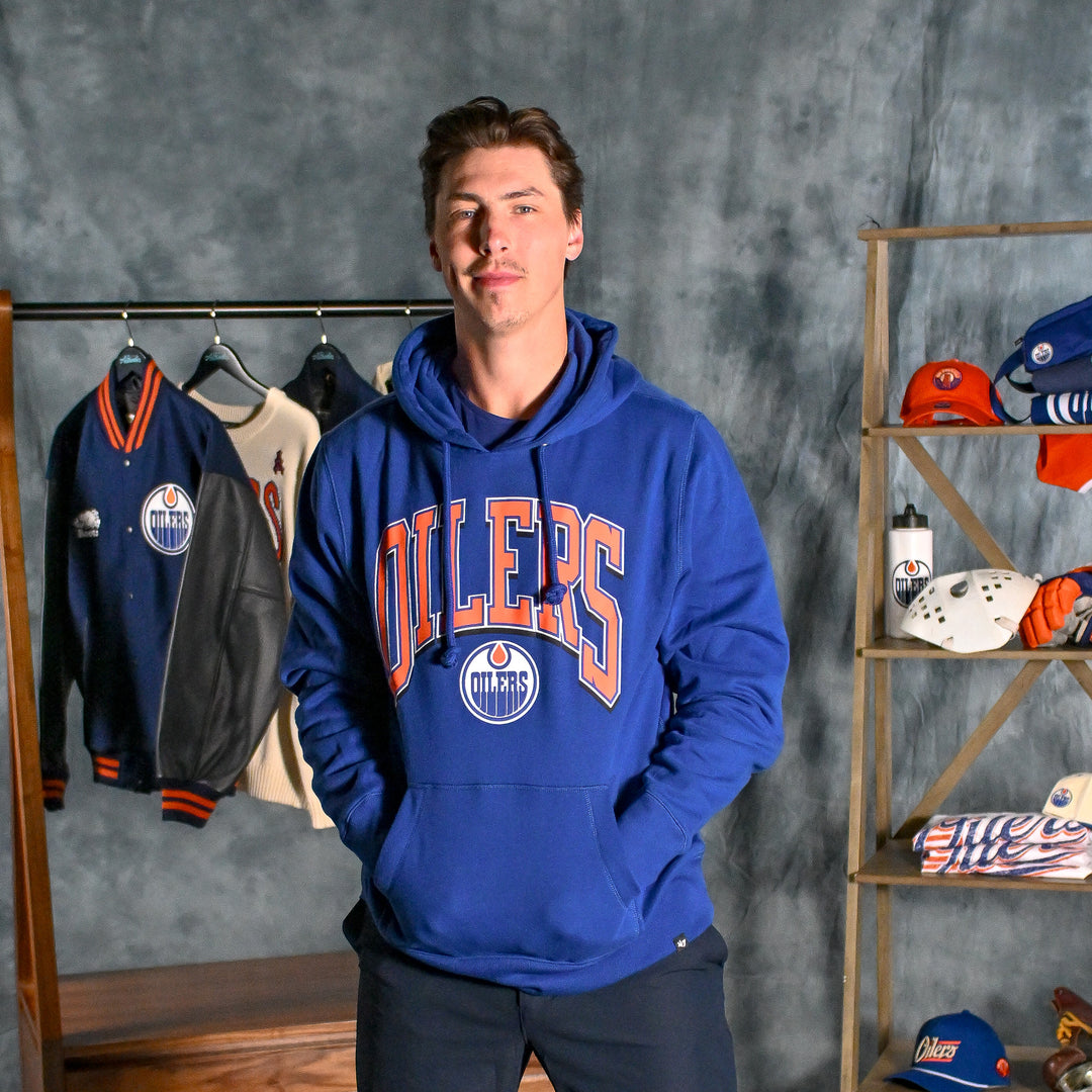 Edmonton Oilers '47 Imprint Walk Tall Blue Hoodie