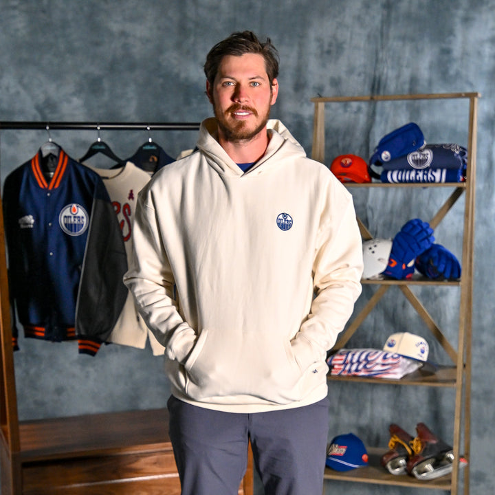 Edmonton Oilers '47 Leon Foundation Cream Hoodie