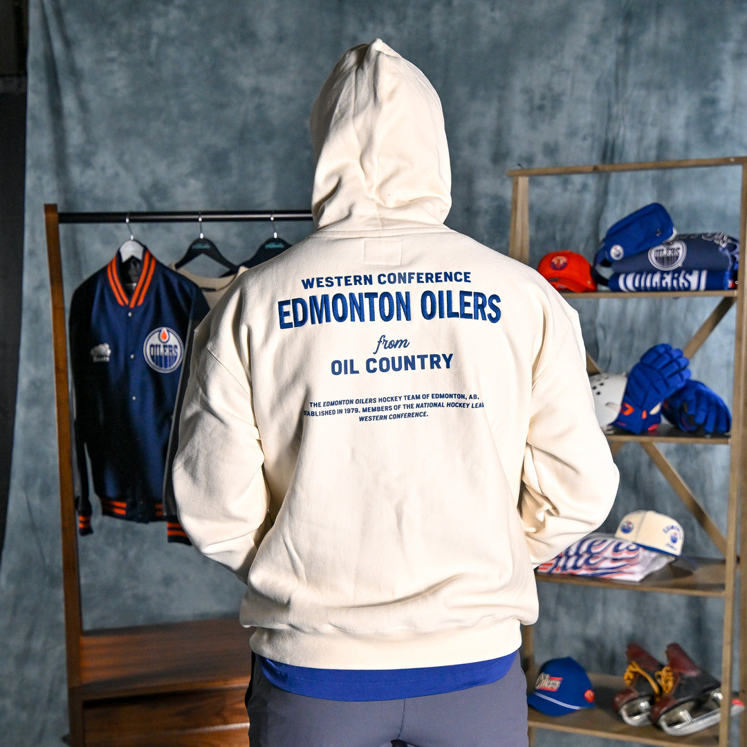 Edmonton Oilers '47 Leon Foundation Cream Hoodie