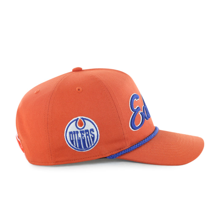 Edmonton Oilers '47 Orange Overhand Rope Hitch Snapback Hat