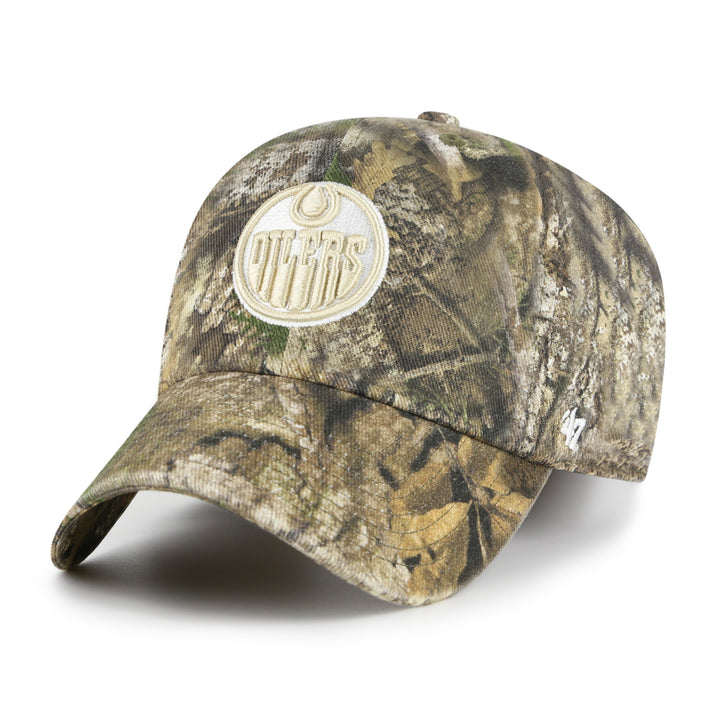 Edmonton Oilers '47 Real Tree Camo Clean Up Adjustable Hat