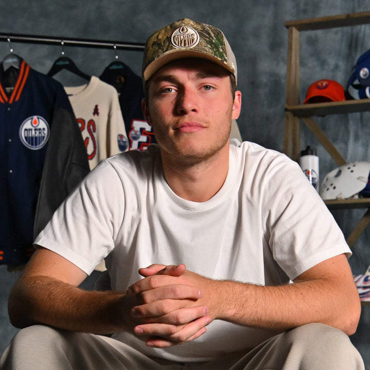 Edmonton Oilers '47 Realtree Camo Hitch Mesh Snapback Hat