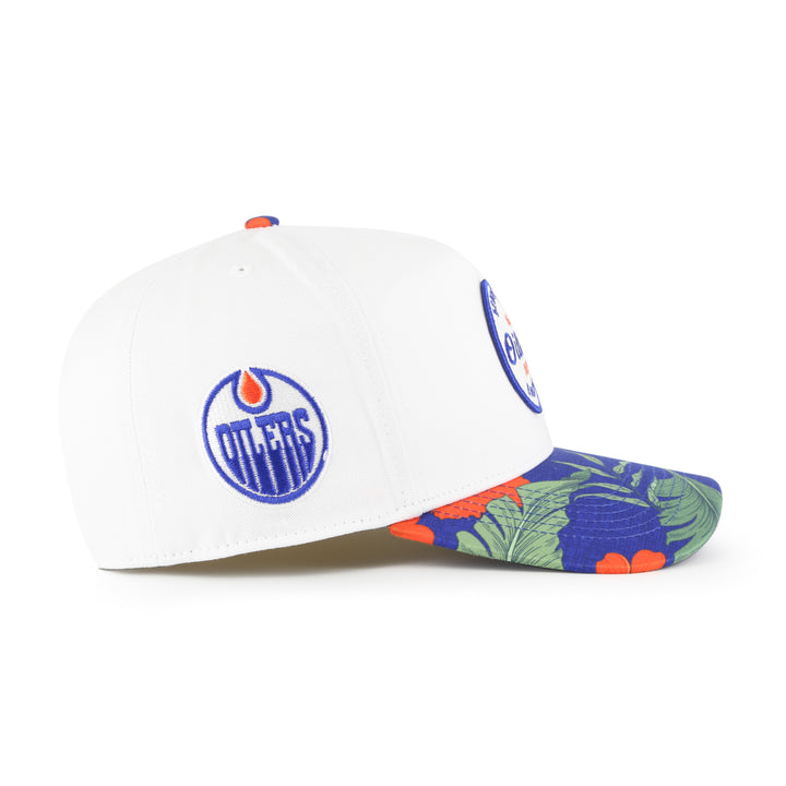 Edmonton Oilers '47 White & Blue Beach Side Hitch Snapback Hat